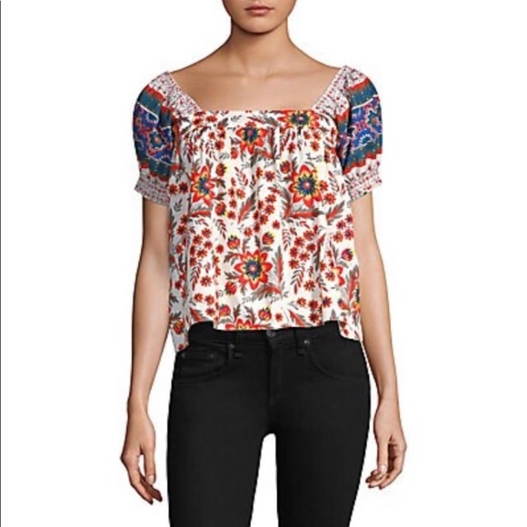Joie Colorful Boho Top size Medium - Picture 10 of 10